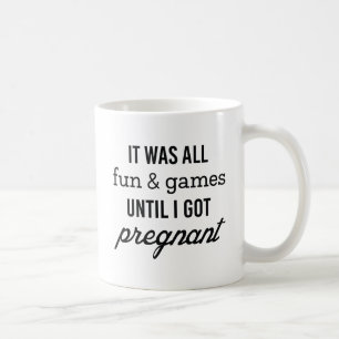 Spaß und Spiele schwanger Kaffeetasse