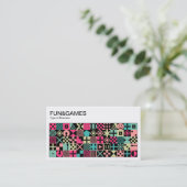 Spaß und Spiele Visitenkarte (Stehend Vorderseite)