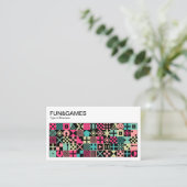 Spaß und Spiele Visitenkarte (Stehend Vorderseite)