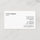 Spaß und Spiele Visitenkarte (Rückseite)