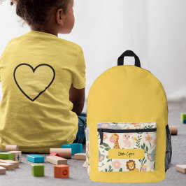 Spaß und spielerische Jungtiere zurück in die Schu Bedruckter Rucksack