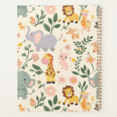 Spaß und spielerische Jungtiere zurück in die Schu Planer (Rückseite)