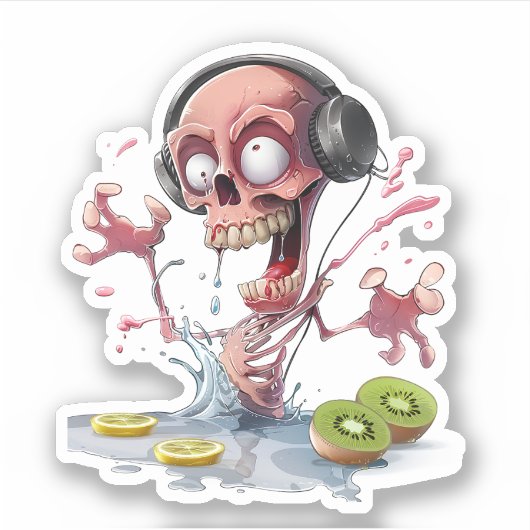 Spaß und spöttisches Design Aufkleber (Vorderseite)