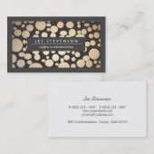 Spaß und stilvolles Gold-Muster Moderne Visitenkarte (Vorne/Hinten)