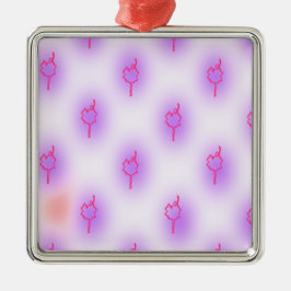 Spaß und Tanzen Silbernes Ornament