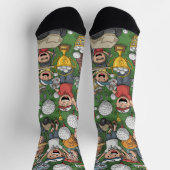 Spaß und Whimsical Cartoon für Kinder Socken (Oben)