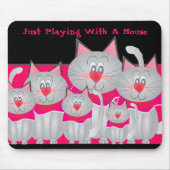 Spaß und Whimsy Kitty Cat Maus Pad Mousepad (Vorne)
