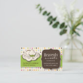 Spaß und wunderliche Bäckerei-Visitenkarte des Visitenkarte (Stehend Vorderseite)