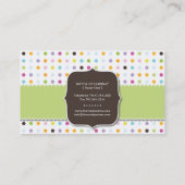 Spaß und wunderliche Bäckerei-Visitenkarte des Visitenkarte (Rückseite)