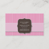 Spaß und wunderliche Bäckerei-Visitenkarte des Visitenkarte (Rückseite)