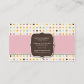 Spaß und wunderliche Bäckerei-Visitenkarte des Visitenkarte (Rückseite)