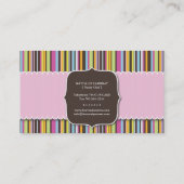 Spaß und wunderliche Bäckerei-Visitenkarte des Visitenkarte (Rückseite)