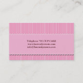 Spaß und wunderliche Kuchen-Pop-Geschäfts-Karte Visitenkarte (Rückseite)