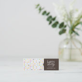 Spaß und wunderliches Polk ein Mini Visitenkarte (Stehend Vorderseite)