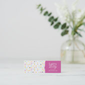 Spaß und wunderliches Polk ein Mini Visitenkarte (Stehend Vorderseite)