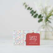 Spaß und wunderliches Polk eine Punkt-Visitenkarte Visitenkarte (Stehend Vorderseite)