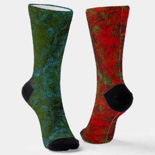 Spaß ungerade, aber Match Socken Rust Art Heva Wev