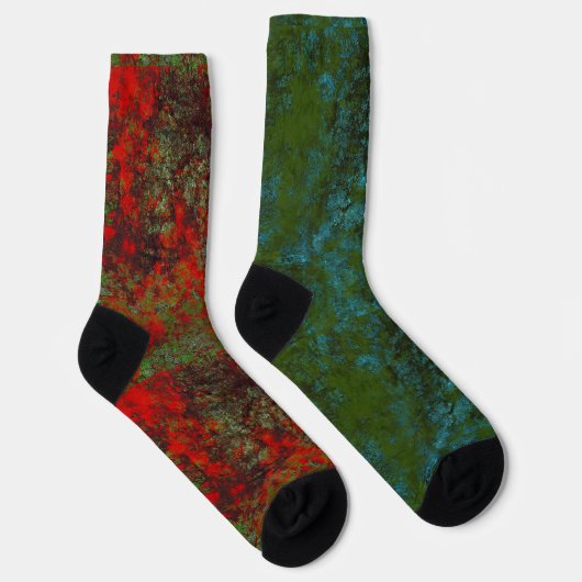 Spaß ungerade, aber Match Socken Rust Art Heva Wev (Rechts)