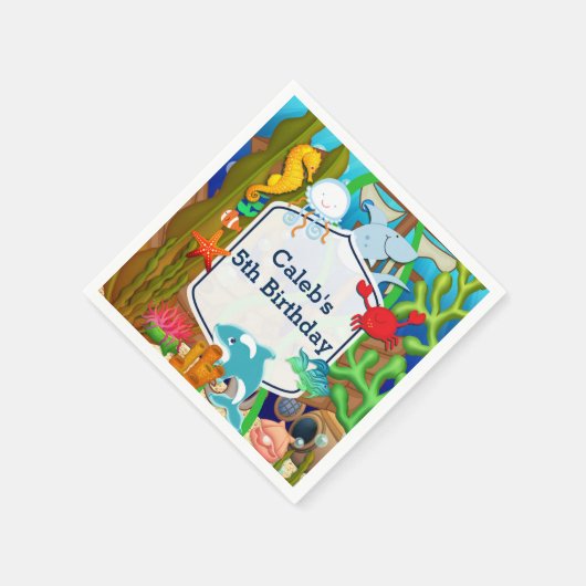 Spaß unter dem Kindergeburtstag Party Servietten (Ecke)