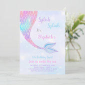 Spaß unter dem Party des Meerespools Einladung (Stehend Vorderseite)