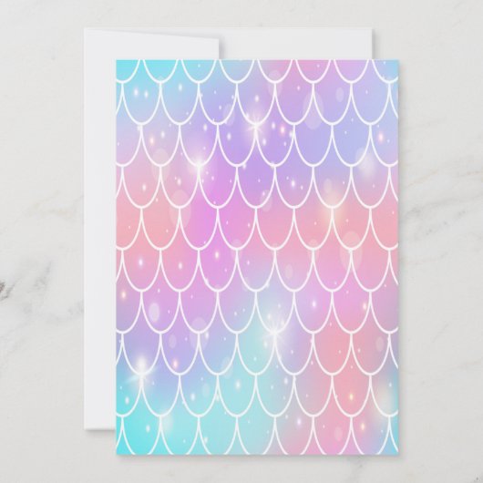 Spaß unter dem Party des Meerespools Einladung (Rückseite)