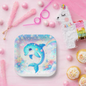 Spaß unter der Meeresspülung-Kinderdusche Pappteller (Party)