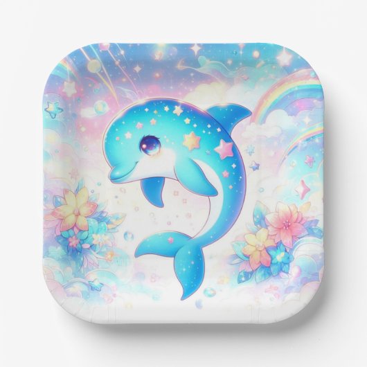 Spaß unter der Meeresspülung-Kinderdusche Pappteller (Vorderseite)