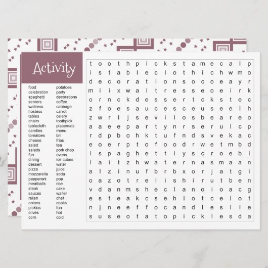 Spaß Vermisste Aktivität Ankündigung (Vorne/Hinten)