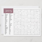 Spaß Vermisste Aktivität Ankündigung (Vorderseite)