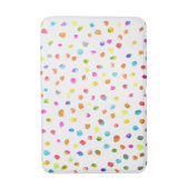 Spaß verrückt bunten Polka Punkte fröhlich Badematte (Vorderseite Vertikal)