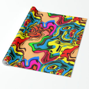 Spaß-verrücktes FarbPackpapier Geschenkpapier