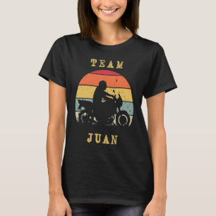 Spaß Vintag Retro Sonnenuntergang Juan Motorrad Ri T-Shirt