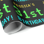 Spaß Vintag/Retro Videospiel Schauen 31. Geburtsta Geschenkpapier (Rolleneckpunkt)