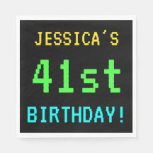 Spaß Vintag/Retro Videospiel Schauen 41. Geburtsta