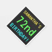 Spaß Vintag/Retro Videospiel Schauen 72. Geburtsta Serviette (Ecke)