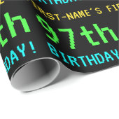 Spaß Vintag/Retro Videospiel Schauen 97. Geburtsta Geschenkpapier (Rolleneckpunkt)