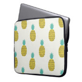 Spaß Vintage Ananas Nahtlose Illustration. Laptopschutzhülle (Vorderseite Links)