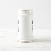 Spaß Vintager Sonnenuntergang Bierglas (Mittel)