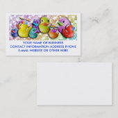 Spaß-Visitenkarten mit GummiDuckies Visitenkarte (Vorne/Hinten)