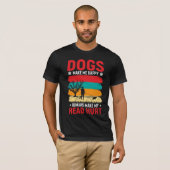 Spaß von Hunden und Menschen T-Shirt (Vorne ganz)