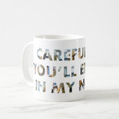 Spaß Vorsichtig, oder am Ende in meinem Roman (Ges Kaffeetasse (Vorderseite Links)