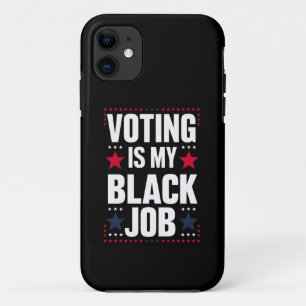 Spaß Voting Ist Mein Schwarzer Job Vintage Case-Mate iPhone Hülle