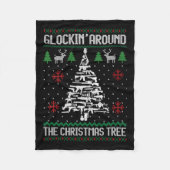Spaß Waffen hässliche Weihnachten Weihnachten für  Fleecedecke (Vorderseite)