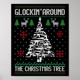 Spaß Waffen hässliche Weihnachten Weihnachten für  Poster