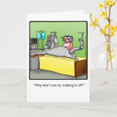 Spaß "Walk It Off" Grußkarte Karte (Gelbe Blume)