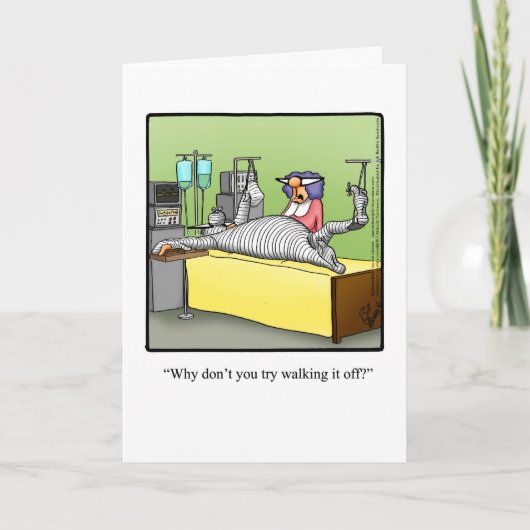 Spaß "Walk It Off" Grußkarte Karte (Vorderseite)