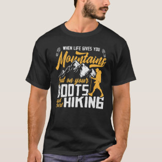 Spaß Wandern Sprichwort für Wanderer, wenn das Leb T-Shirt