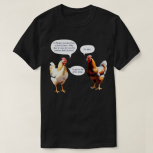 Spaß Warum das Hühnchen über die Straße lustig T-Shirt