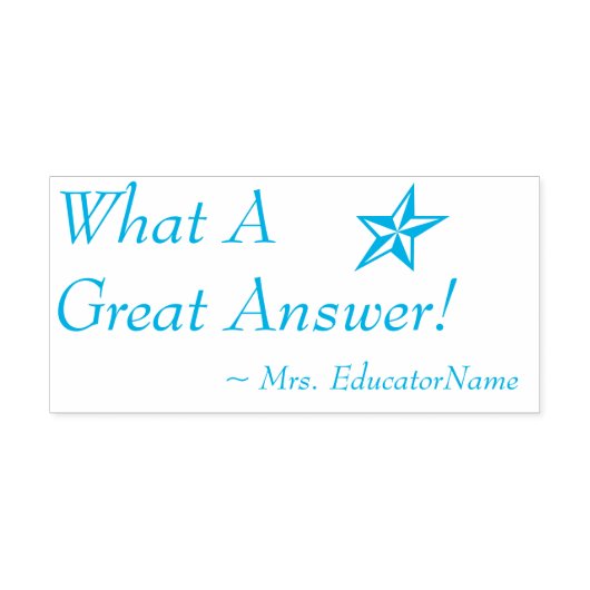 Spaß "Was für eine großartige Antwort!" + Benutzer Permastempel (Design)