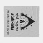 Spaß, was im Camping passiert, lacht Fleecedecke (Vorderseite (Horizontal))